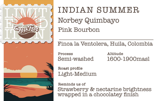 Indian Summer - Pink Bourbon Semi-washed process