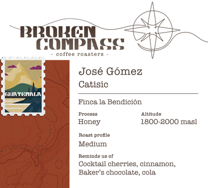 NEW! - José Gómez Catisic Coffee - Honey Process